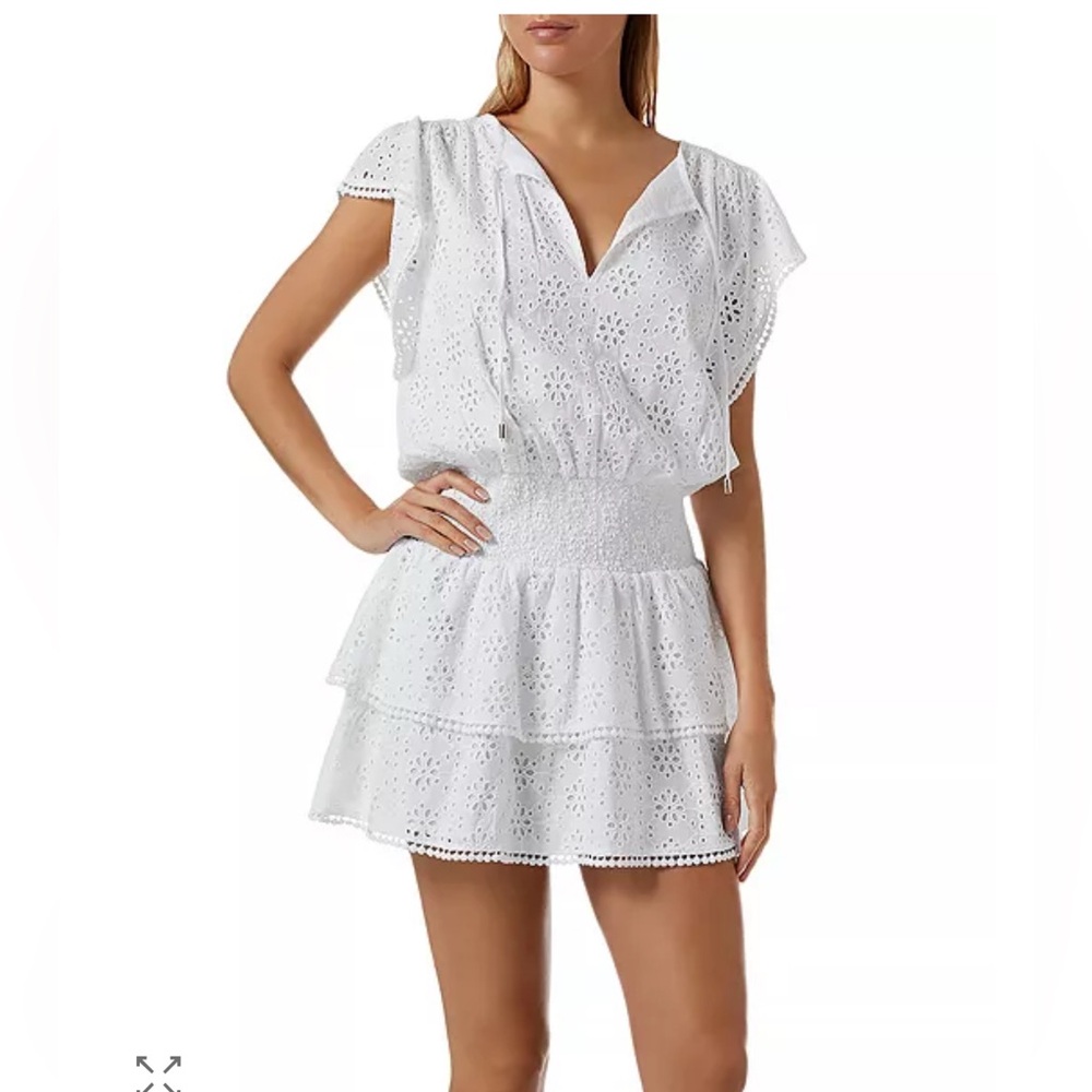 Melissa Odabash eyelet coverup-Size L - LIKE NEW!